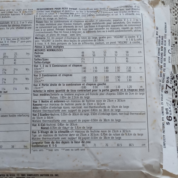 KIDS COSTUMES Sewing pattern - Picture 8 of 8